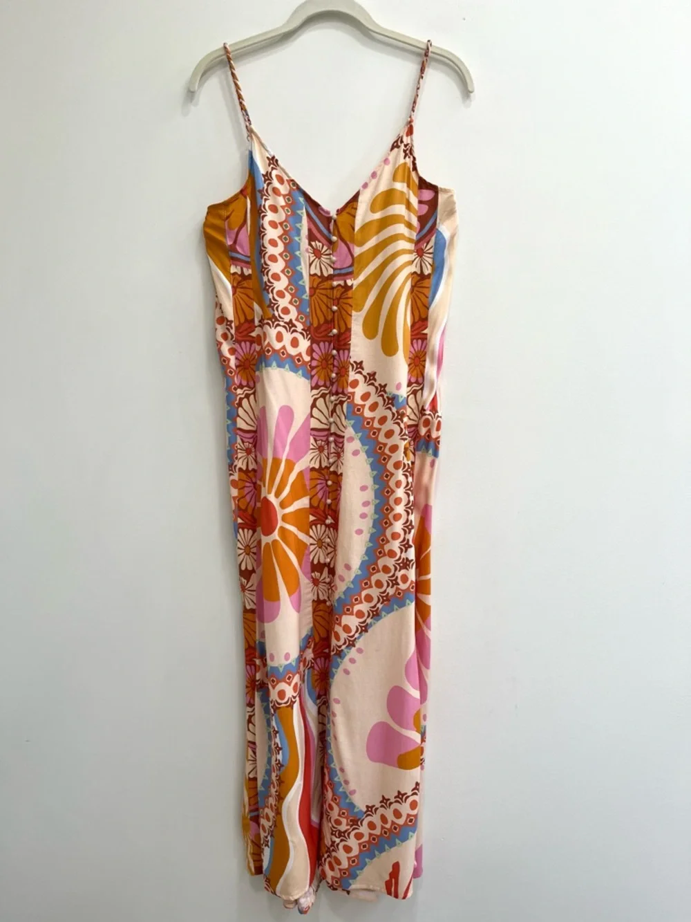 Maaji Pink Orange Blue Floral Maxi Dress - Picture 6 of 16
